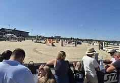 An open Lithuanian show jumping championship is taking place in Alytus district
