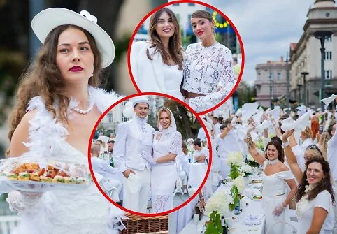 Dîner en Blanc at Kudirka Square