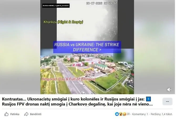 Screenshot from Facebook