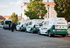 Žalgiris fans gather in the city before important matches
