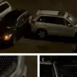 Driver damaged 4 cars, a tree, and neighbors' nerves: In the courtyard of Vilnius apartment buildings – like a bullfight arena