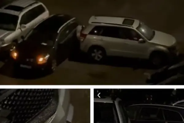 Driver damaged 4 cars, a tree, and neighbors' nerves: In the courtyard of Vilnius apartment buildings – like a bullfight arena