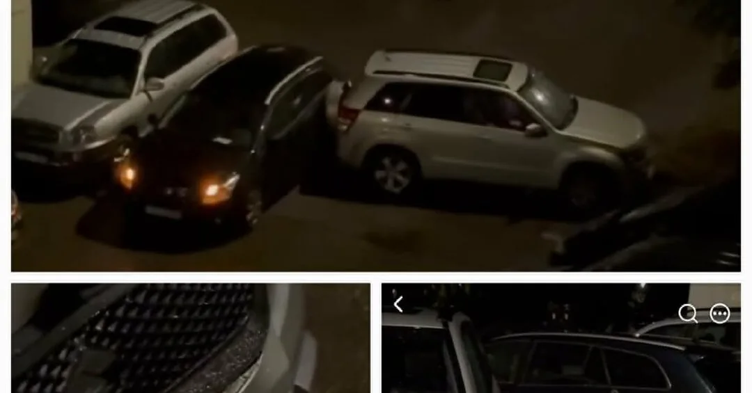Driver damaged 4 cars, a tree, and neighbors' nerves: In the courtyard of Vilnius apartment buildings – like a bullfight arena