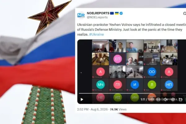 Prank on Russian officials: Ukrainian intruded into a secret conversation and caused panic