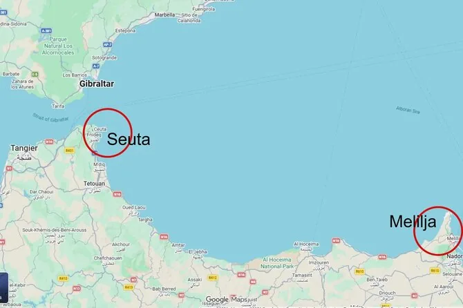 Google Maps/Seuta, Melilja
