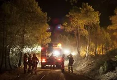 Forest fire in Spain
