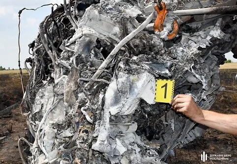 A MiG-29 fighter crashed in Ukraine