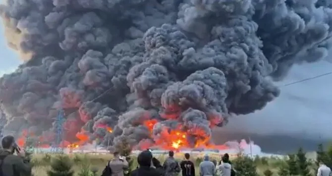 Frame from the video/Ukraine attacked the „Wildberries“ logistics center in Koledino