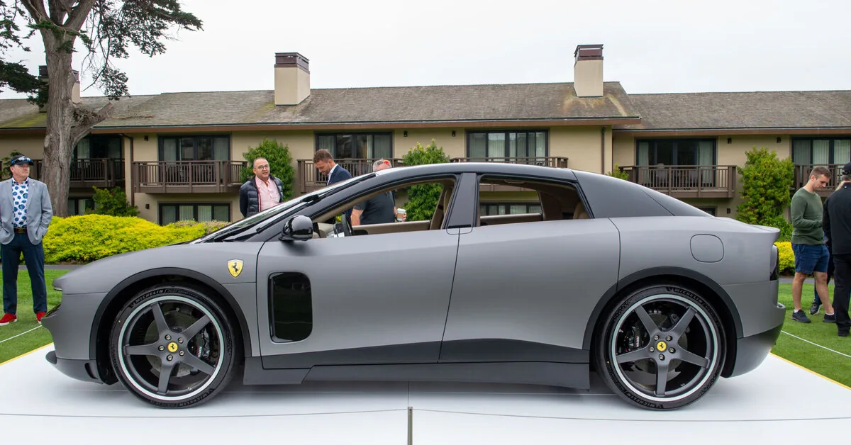 The first "Ferrari" electric car sold at auction for a record amount