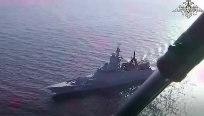 Photo from the Russian Ministry of Defense / Russian frigate 'Admiral Kasatonov'
