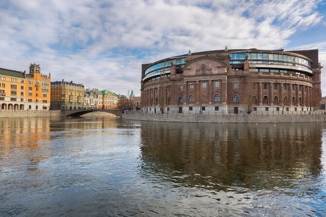 123fr.com nuotr./Švedijos parlamento rūmai Stokholme.