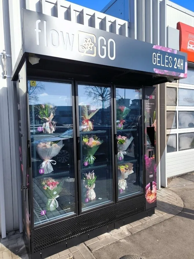 „FlowGO“ nuotr./Gėlių automatai Vilniuje: prekyba, kuri nesibaigia užrakinus parduotuvės duris
