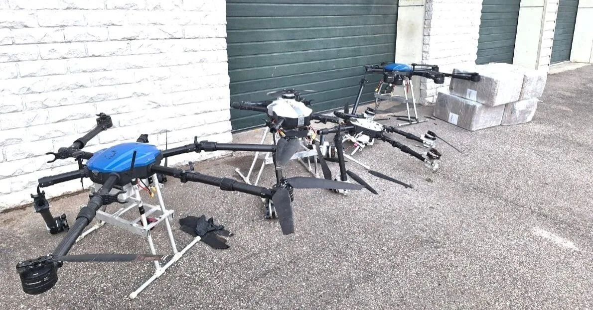 Skillful border guards' "shots": in just a few minutes – four smugglers' drones