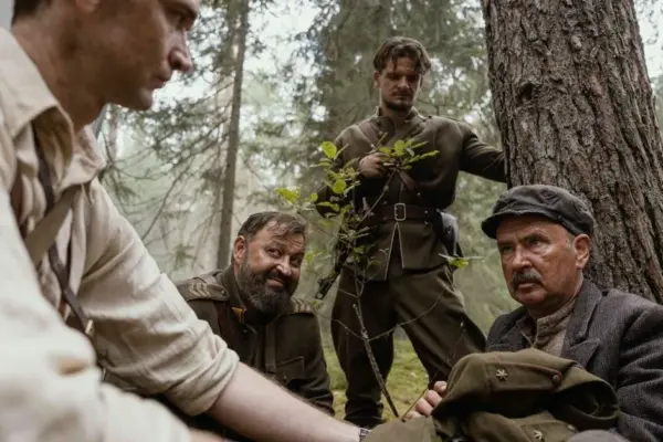 Filming begins for Emilis Vėlyvis's movie "Catch the Hawk," starring a famous actor as the legendary partisan