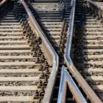 Three empty freight cars rolled off the tracks in Radviliškis