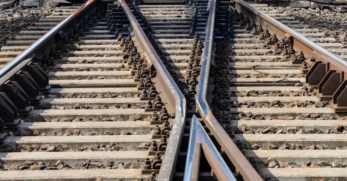 Three empty freight cars rolled off the tracks in Radviliškis