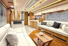 Camper 'Vario Perfect 1200 QS Platinum' built on a Mercedes base