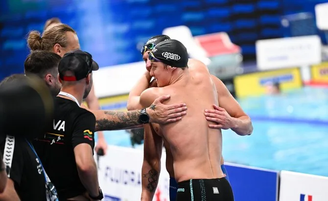 LTU Aquatics/Dariaus Kibirkščio nuotr./Aleksas Savickas ir Andrius Šidlauskas