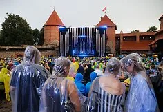 Monika Liu together with a string quartet held an exceptional concert at Trakai Castle