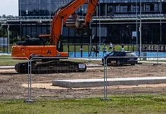 Construction on Nemunas Island
