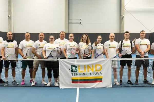 In Vilnius – Lithuanian Blind Tennis Team's training camp for the World Championship