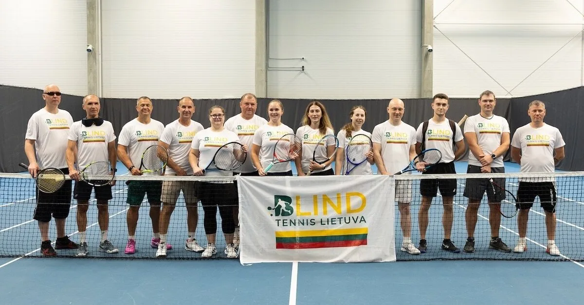In Vilnius – Lithuanian Blind Tennis Team's training camp for the World Championship