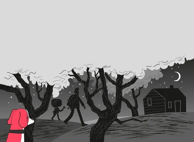 Publisher's photo/„Liutė, Mikas ir paslaptingai dingusi tėčio žuvis“ illustration