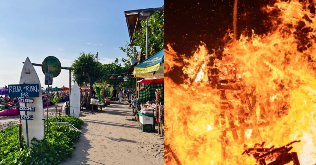 Birthday party in Bali turned into a nightmare: a restaurant full of tourists was engulfed in flames