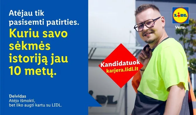 „Lidl“ nuotr./Startuoja nauja „Lidl“ kampanija „Netikėtai sukurta karjera“