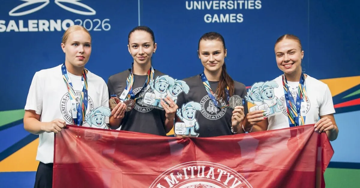 The finish of the University Students' Games: VDU – among the top four European universities