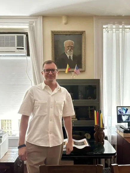 Mindaugo Surblio asmeninio albumo nuotr./Mindaugas Surblys Amerikos lietuvių organizacijoje „Susivienijimas lietuvių Amerikoje“, kurią XIX a. pab. padėjo įkurti Jonas Šliūpas