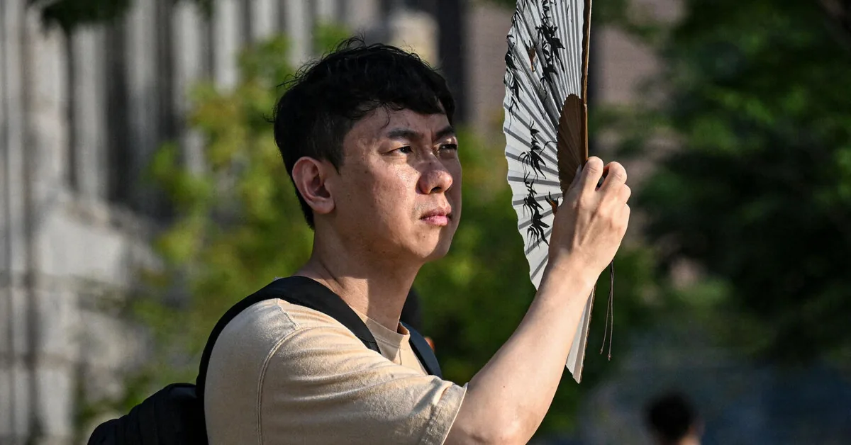 The highest temperature ever recorded in South Korea – 42.5 degrees
