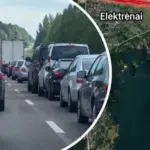 Važiavę iš Kauno į Vilnių strigo spūstyje: paaiškėjo priežastis