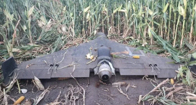 Open source photo/Russian 'Shahed' drone with jet engine.