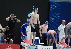 Lithuanian men's swimming 4x200m freestyle relay. Tomas Navikonis