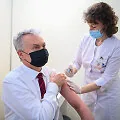 The president was vaccinated against COVID-19 with the AstraZeneca vaccine