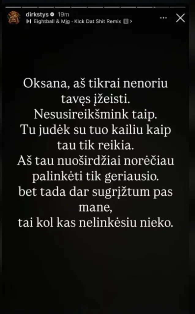 Instagram photo/Dominykas Dirksys post