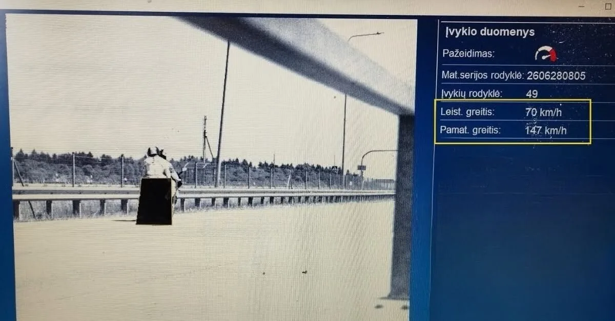 Speed limits for motorcyclists are more like recommendations: Šiauliai police radars recorded speeds of up to 179 km/h.
