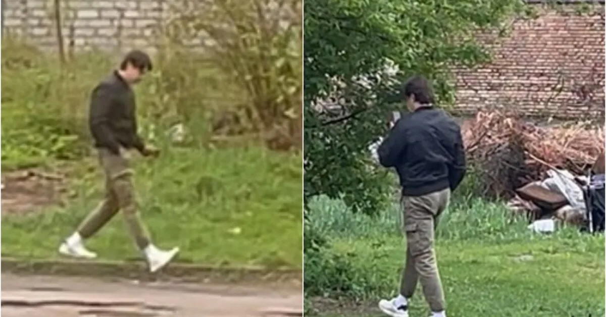 Police searching, asking for help: white shoes, black jacket, dark plans