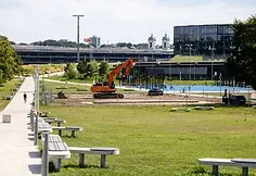 Construction on Nemunas Island