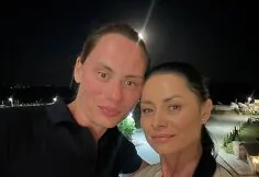 Ąžuolas Misiukevičius su mama Donalda
