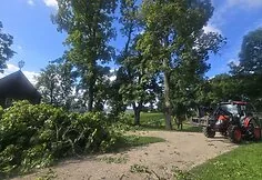 The Kernavė archaeological site was severely damaged during the storm