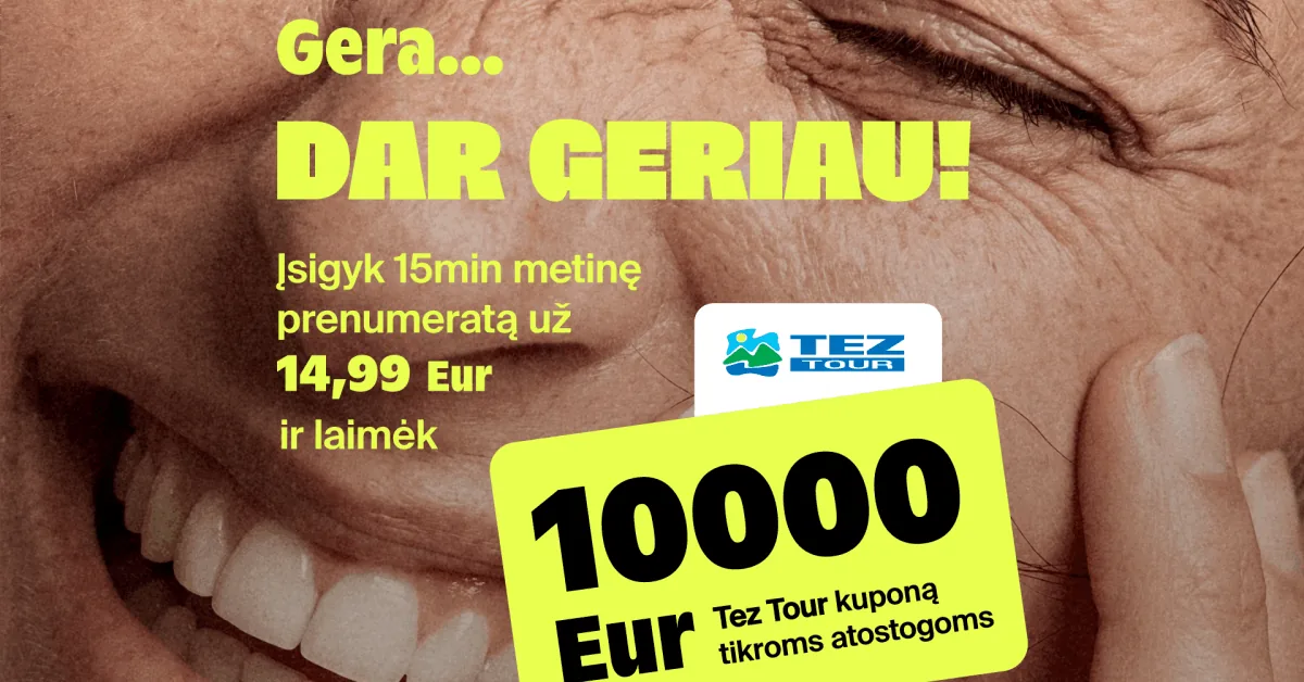 But better: in addition to many <i>15min </i>subscription benefits – 10 thousand euros for a dream trip
