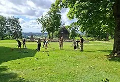 The Kernavė archaeological site was severely damaged during the storm