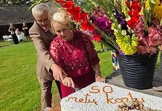 Birutė and Romualdas celebrated their golden wedding anniversary