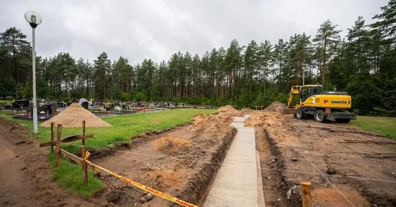 In Leipalingis, a partisan columbarium is being erected: preparations are underway for the funeral ceremonies