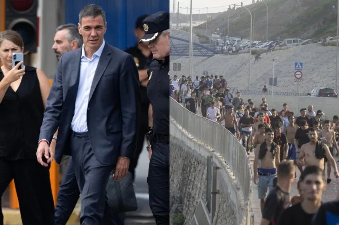 ZumaPress/AFP/Scanpix/Pedro Sanchezas, migrant crisis in Ceuta