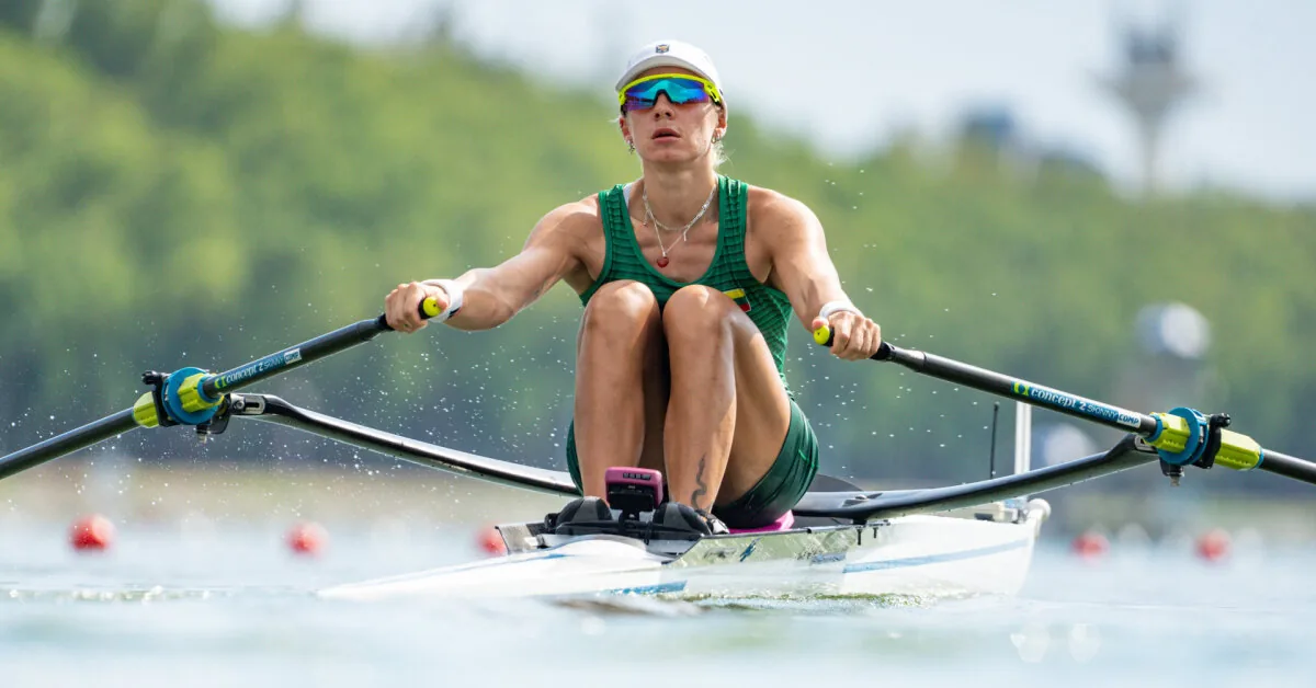 Near the Olympics – and a European Championship medal: Senkutė became the runner-up