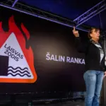 Police commission dropped the case against Rita Miliūtė for showing the middle finger