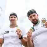 In a dramatic duel of Olympians, the gold medal was decided by millimeters